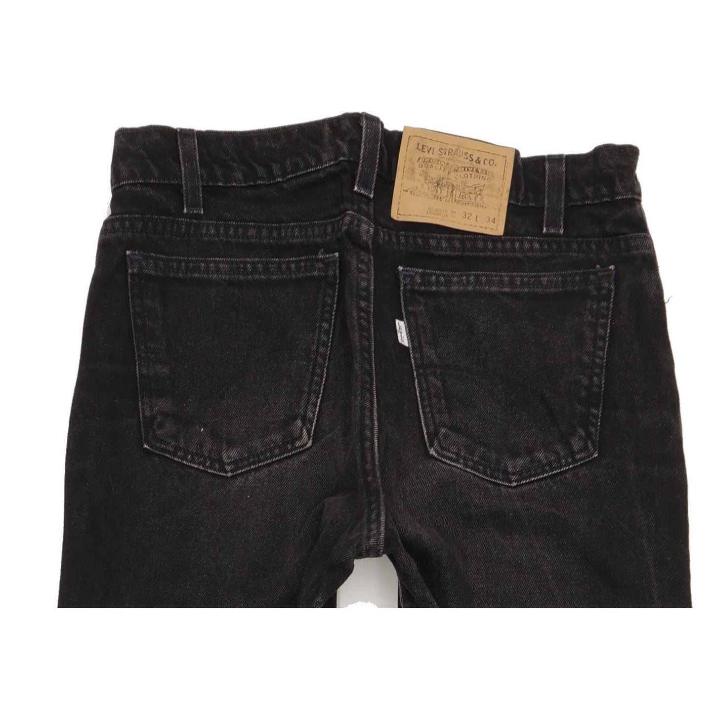 Levi's 575 Made in USA Men Black Straight Relaxed Jeans W32 L33