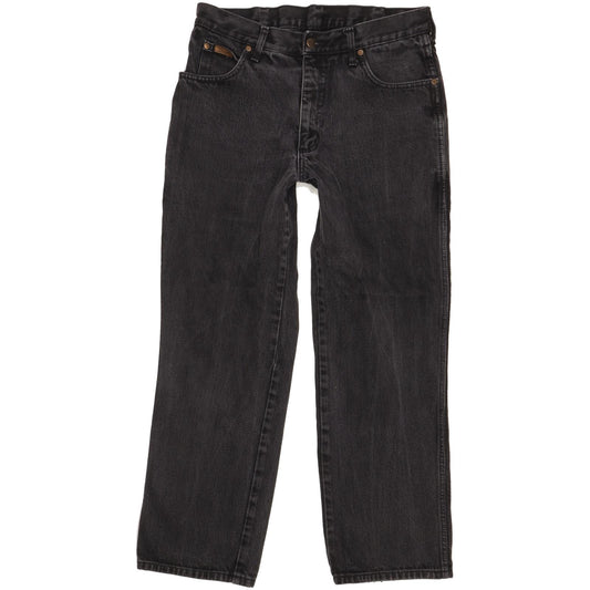Wrangler Men Black Straight Regular Jeans W34 L29