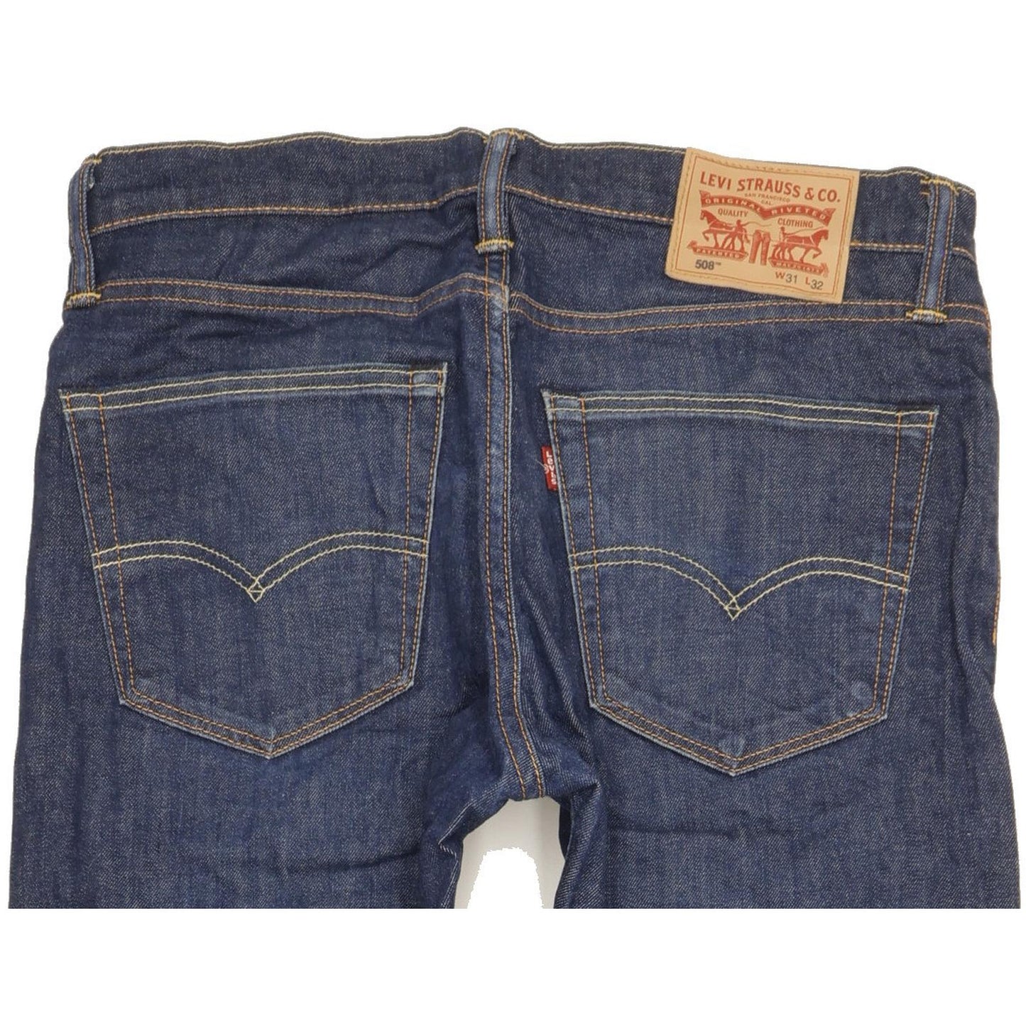 Levi's 508 Men Blue Straight Slim Stretch Jeans W31 L31
