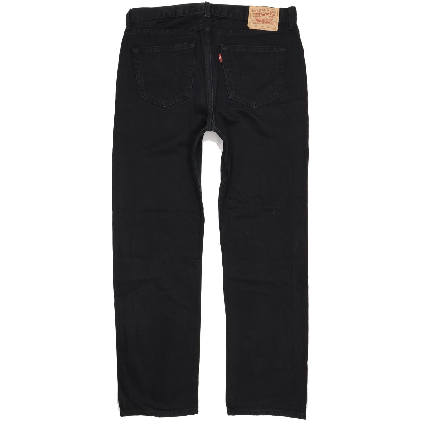 Levi's 751 Men Black Straight Regular Jeans W36 L32