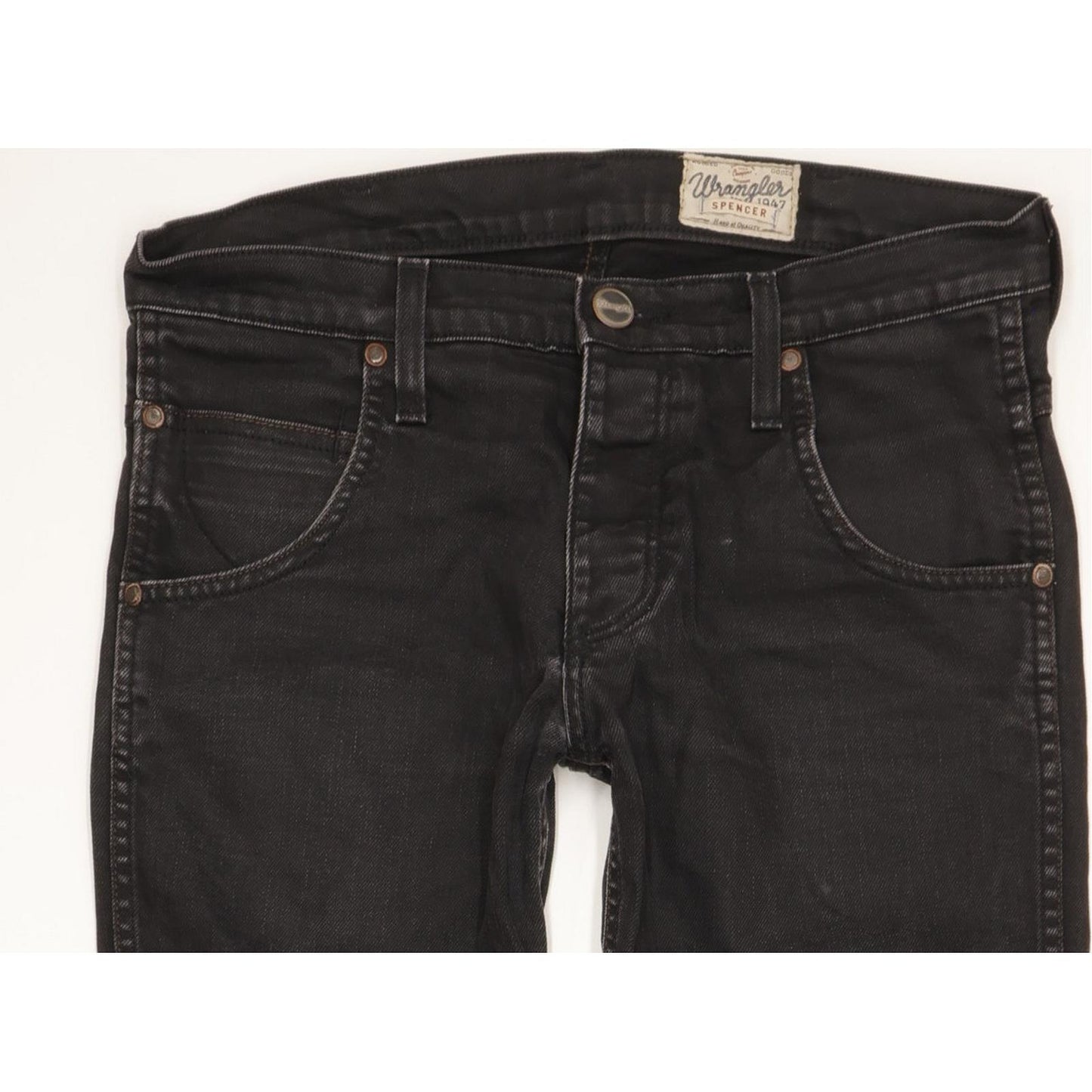 Wrangler Spencer Men Black Straight Regular Jeans W31 L31