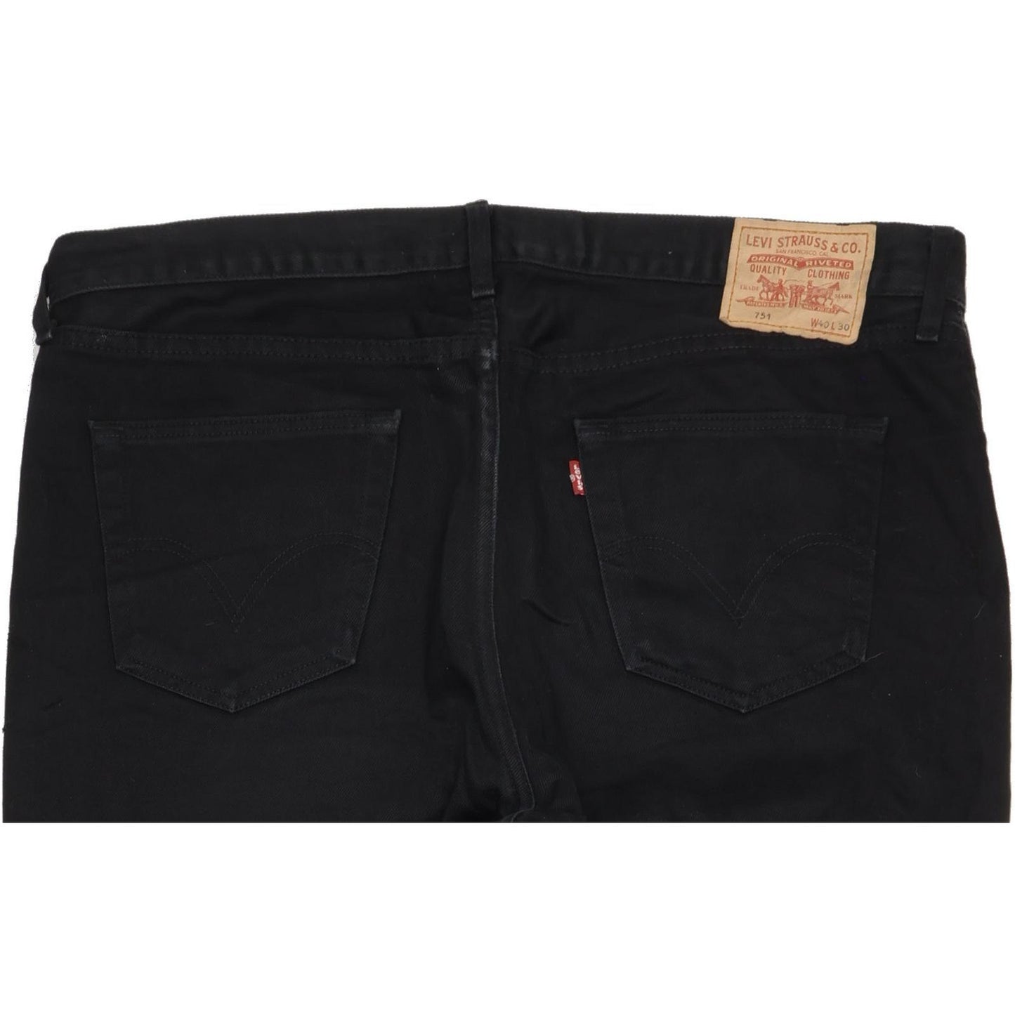 Levi's 751 Men Black Straight Regular Jeans W40 L30