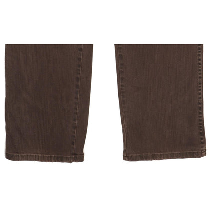 Wrangler Texas Men Brown Straight Regular Stretch Jeans W38 L33