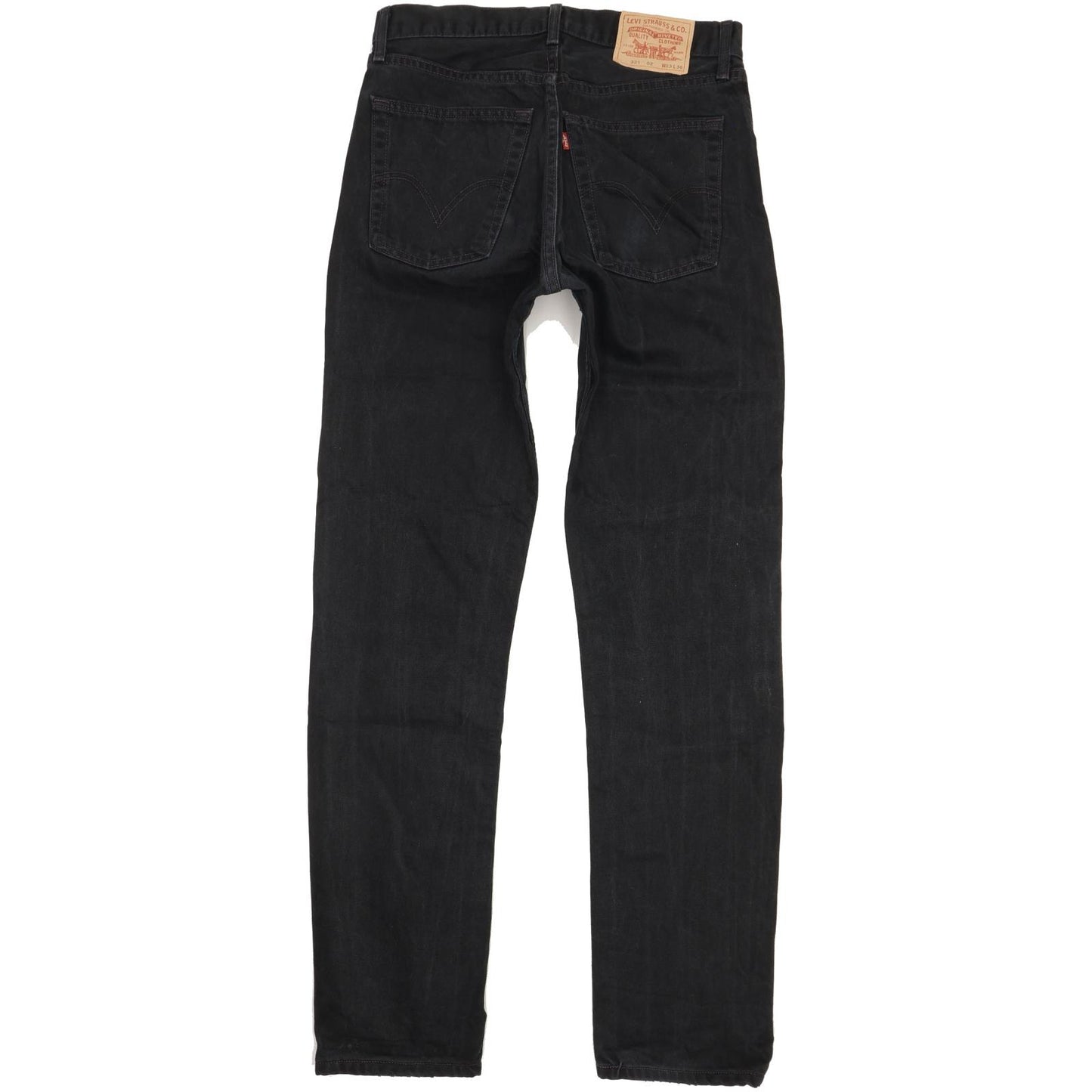 Levi's 521 Men Black Straight Regular Jeans W33 L35