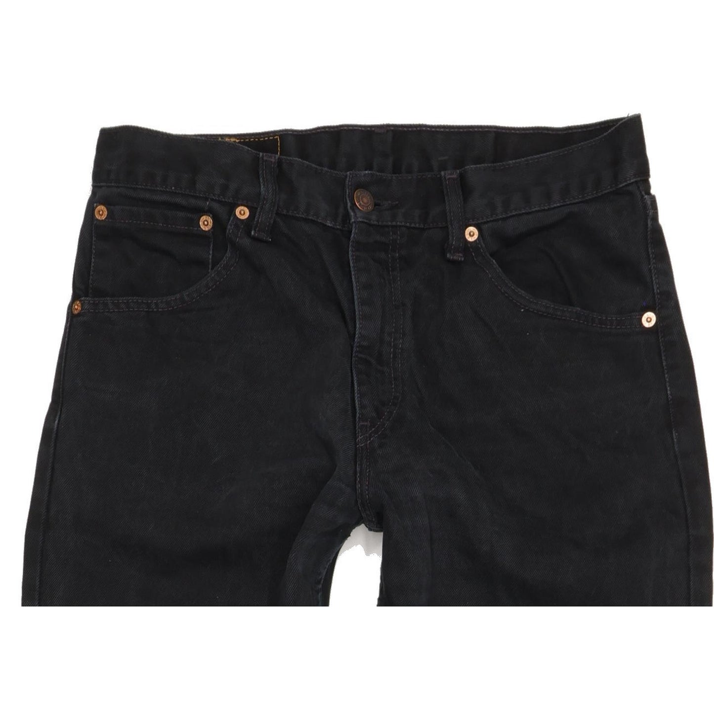 Levi's 521 Men Black Straight Regular Jeans W33 L35