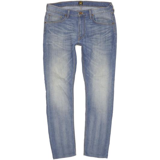 Lee Luke Men Blue Skinny Slim Stretch Jeans W34 L31