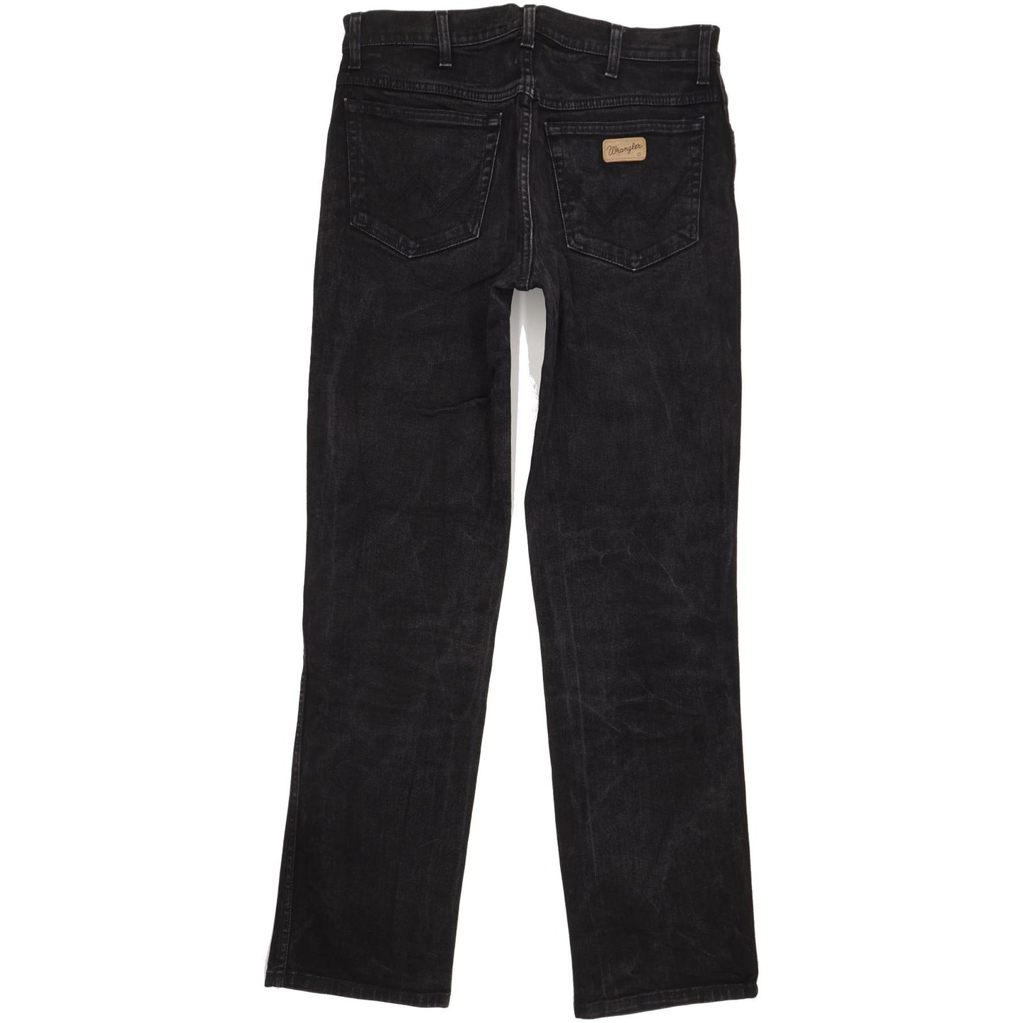 Wrangler Texas Men Black Straight Regular Stretch Jeans W33 L34