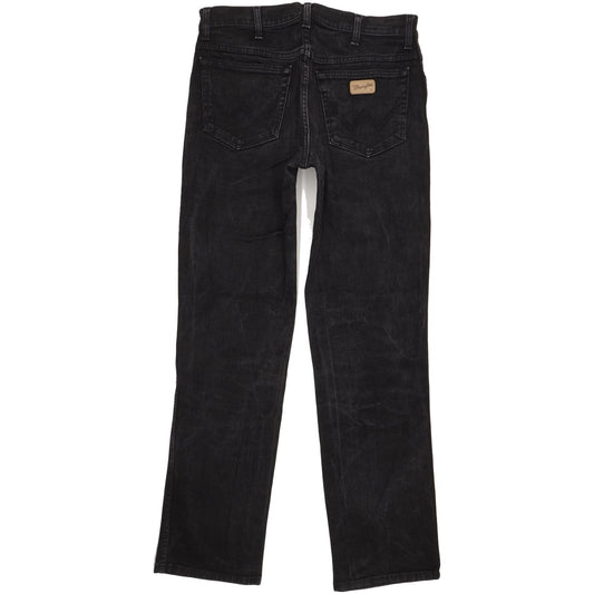 Wrangler Texas Men Black Straight Regular Stretch Jeans W33 L34
