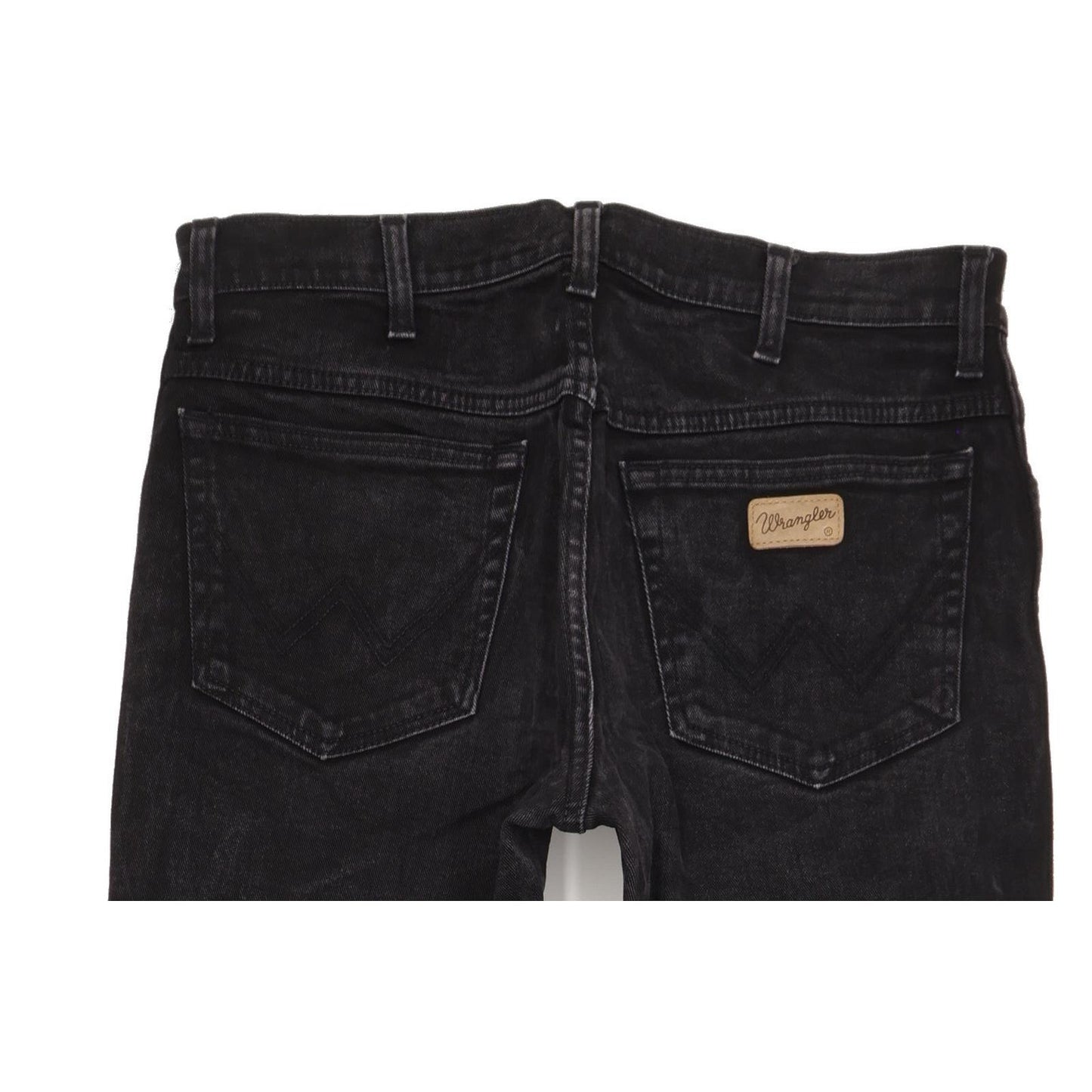 Wrangler Texas Men Black Straight Regular Stretch Jeans W33 L34
