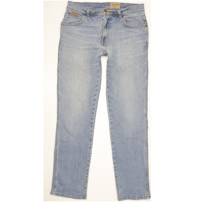 Wrangler Texas Men Blue Straight Regular Stretch Jeans W33 L32