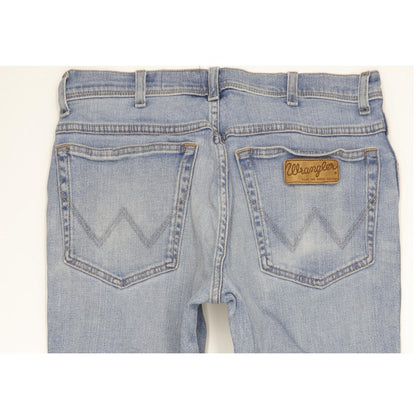 Wrangler Texas Men Blue Straight Regular Stretch Jeans W33 L32