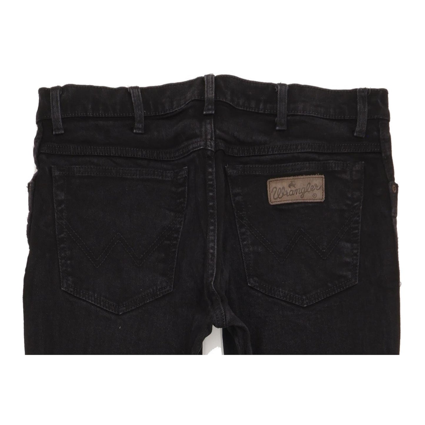 Wrangler Texas Men Black Straight Regular Stretch Jeans W38 L31