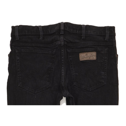 Wrangler Texas Men Black Straight Regular Stretch Jeans W38 L31