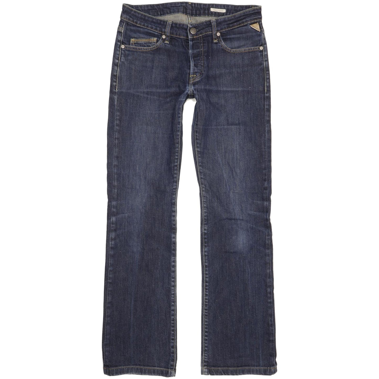 Replay Maryann Women Blue Straight Slim Stretch Jeans W29 L31