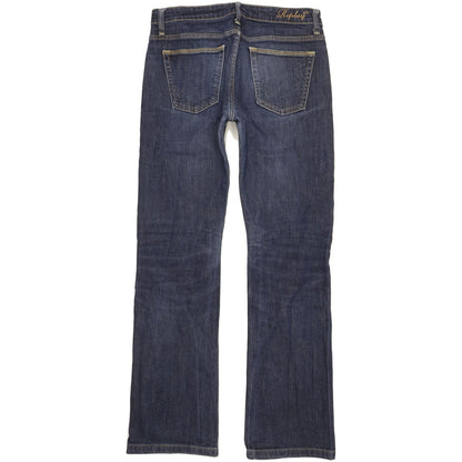 Replay Maryann Women Blue Straight Slim Stretch Jeans W29 L31