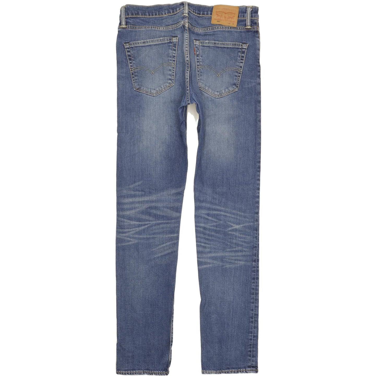 Levi's 508 Men Blue Straight Slim Stretch Jeans W33 L34