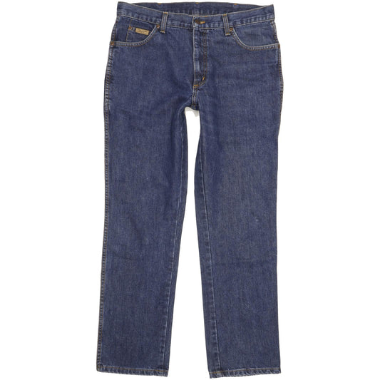 Wrangler Texas Men Blue Straight Regular Jeans W36 L32