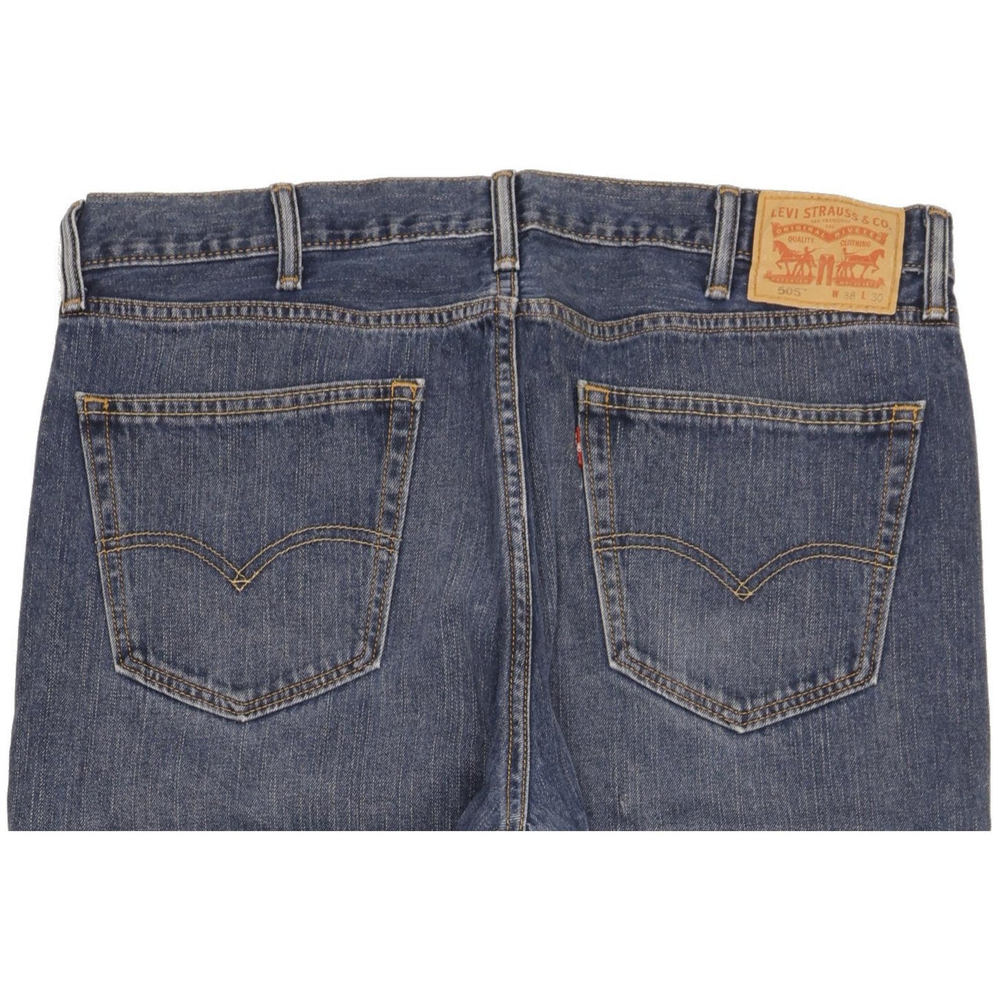 Levi's 505 Men Blue Straight Regular Jeans W38 L30