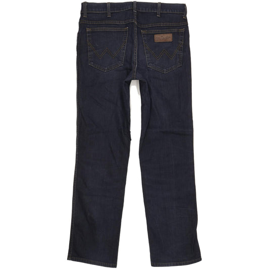 Wrangler Men Blue Straight Regular Jeans W34 L32