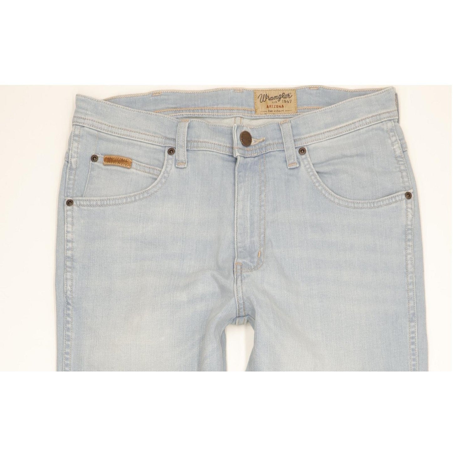 Wrangler Arizona Men Blue Straight Regular Stretch Jeans W32 L32