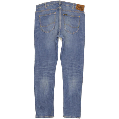 Lee Luke Men Blue Skinny Slim Stretch Jeans W36 L32