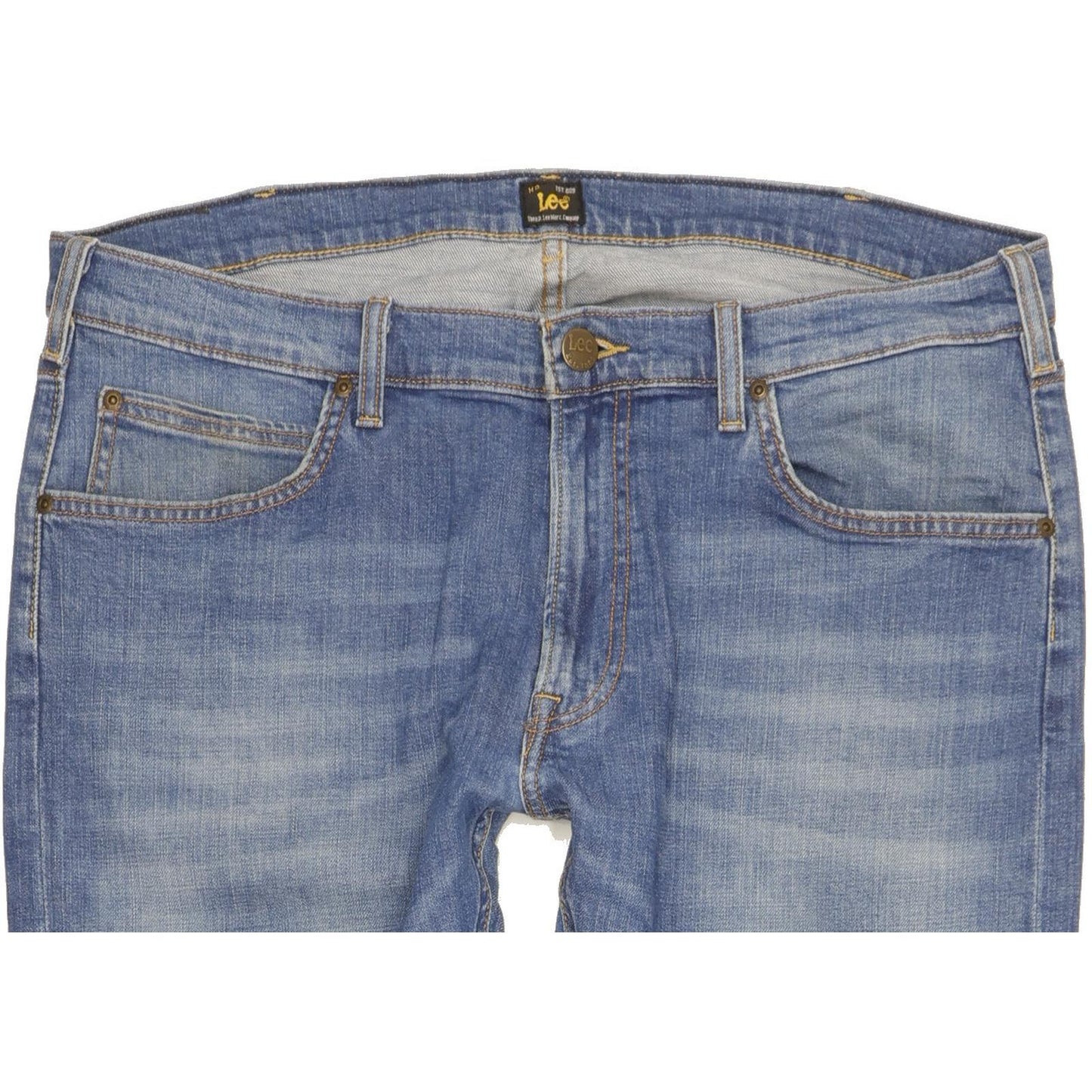 Lee Luke Men Blue Skinny Slim Stretch Jeans W36 L32