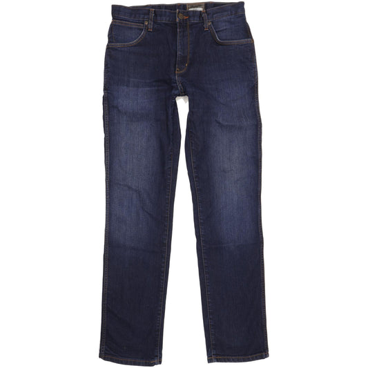 Wrangler Texas Men Blue Straight Regular Stretch Jeans W32 L34