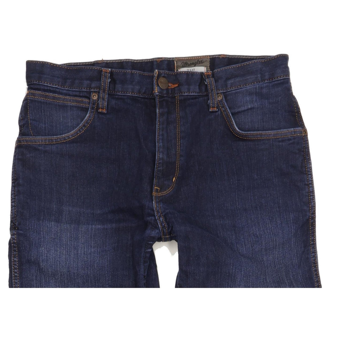 Wrangler Texas Men Blue Straight Regular Stretch Jeans W32 L34