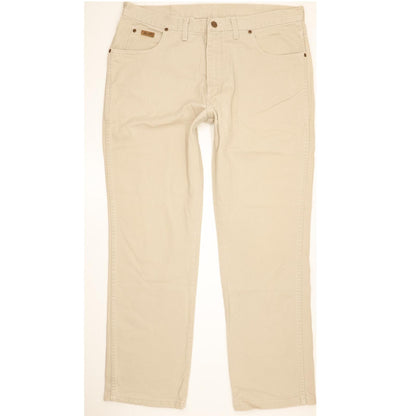 Wrangler Texas Men Beige Straight Regular Jeans W38 L31