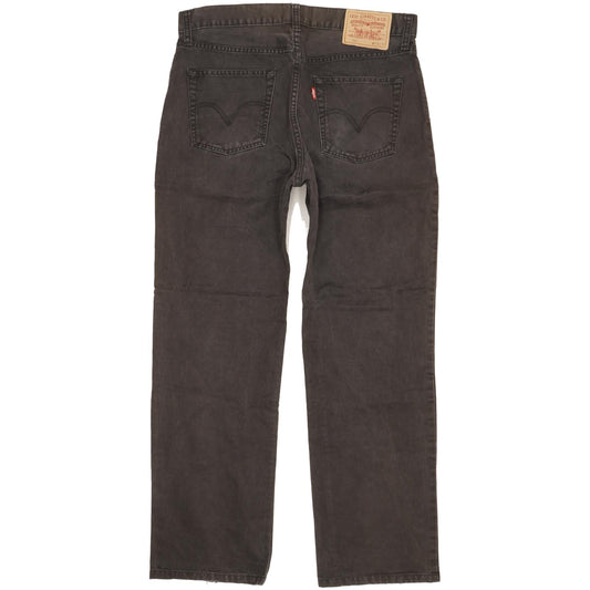 Levi's 751 Men Black Straight Regular Jeans W33 L29