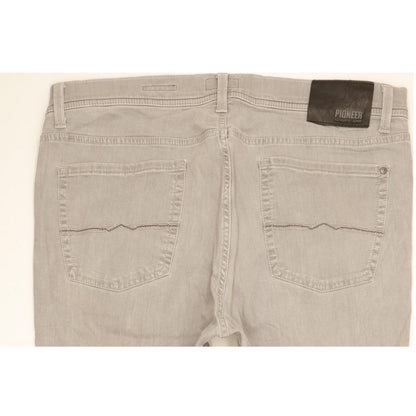 Pioneer Rando Men Grey Straight Regular Stretch Jeans W40 L32