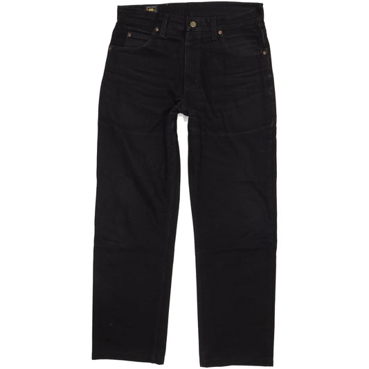 Lee Portland Men Black Straight Regular Jeans W33 L30