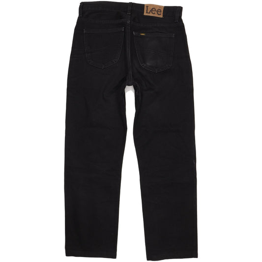 Lee Portland Men Black Straight Regular Jeans W33 L30