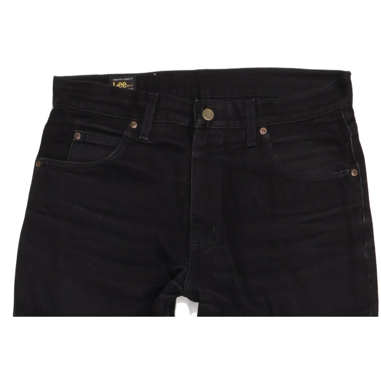 Lee Portland Men Black Straight Regular Jeans W33 L30