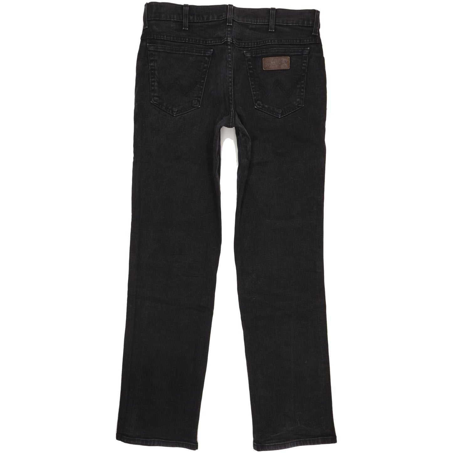 Wrangler Texas Men Black Straight Regular Stretch Jeans W36 L34