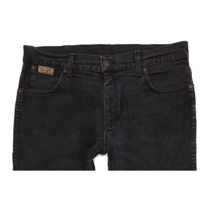 Wrangler Texas Men Black Straight Regular Stretch Jeans W36 L34