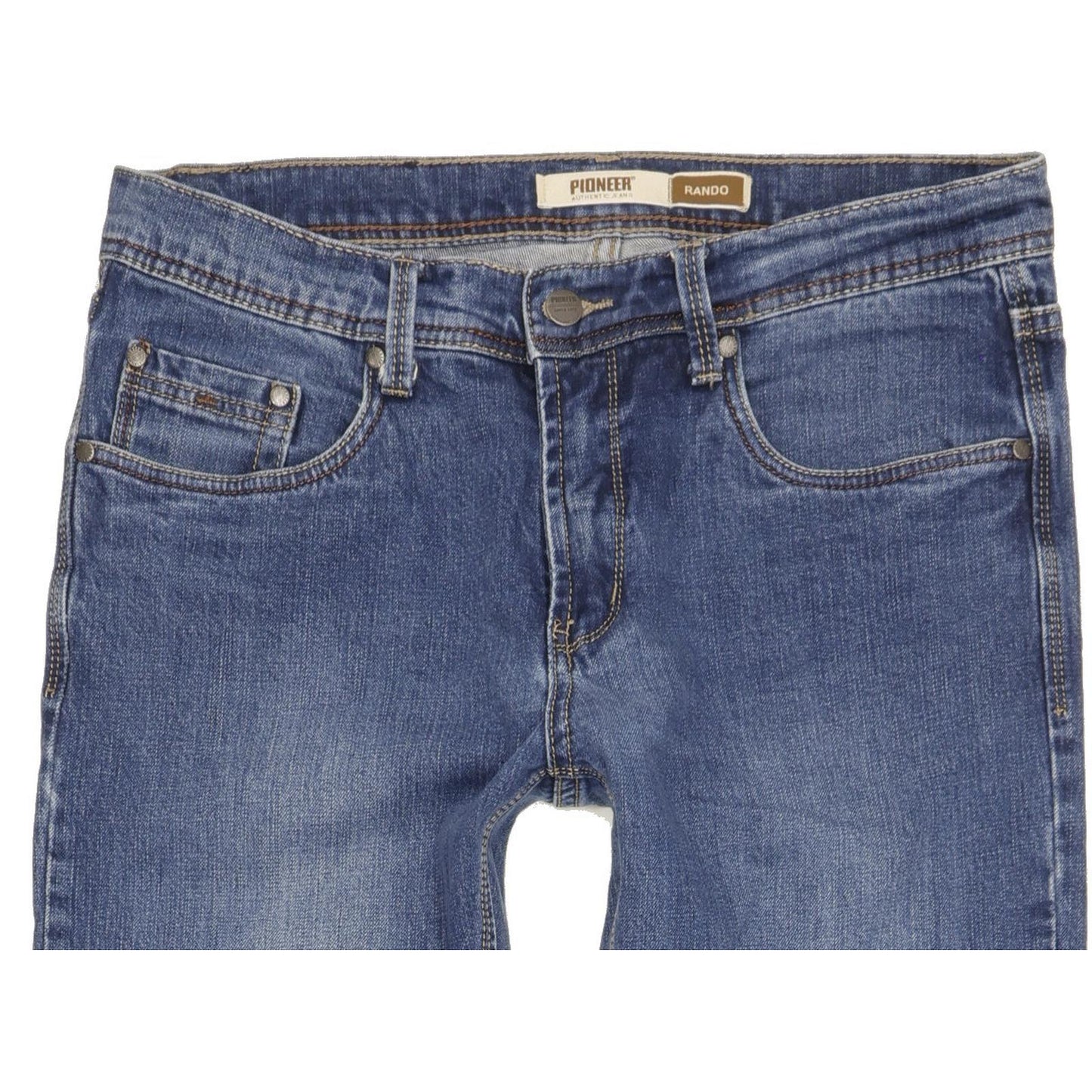 Pioneer Rando Men Blue Straight Regular Stretch Jeans W33 L33