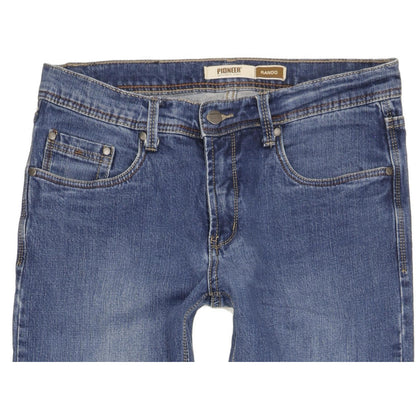 Pioneer Rando Men Blue Straight Regular Stretch Jeans W33 L33