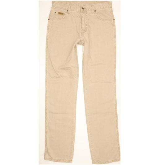 Wrangler Texas Men Beige Straight Regular Jeans W33 L34