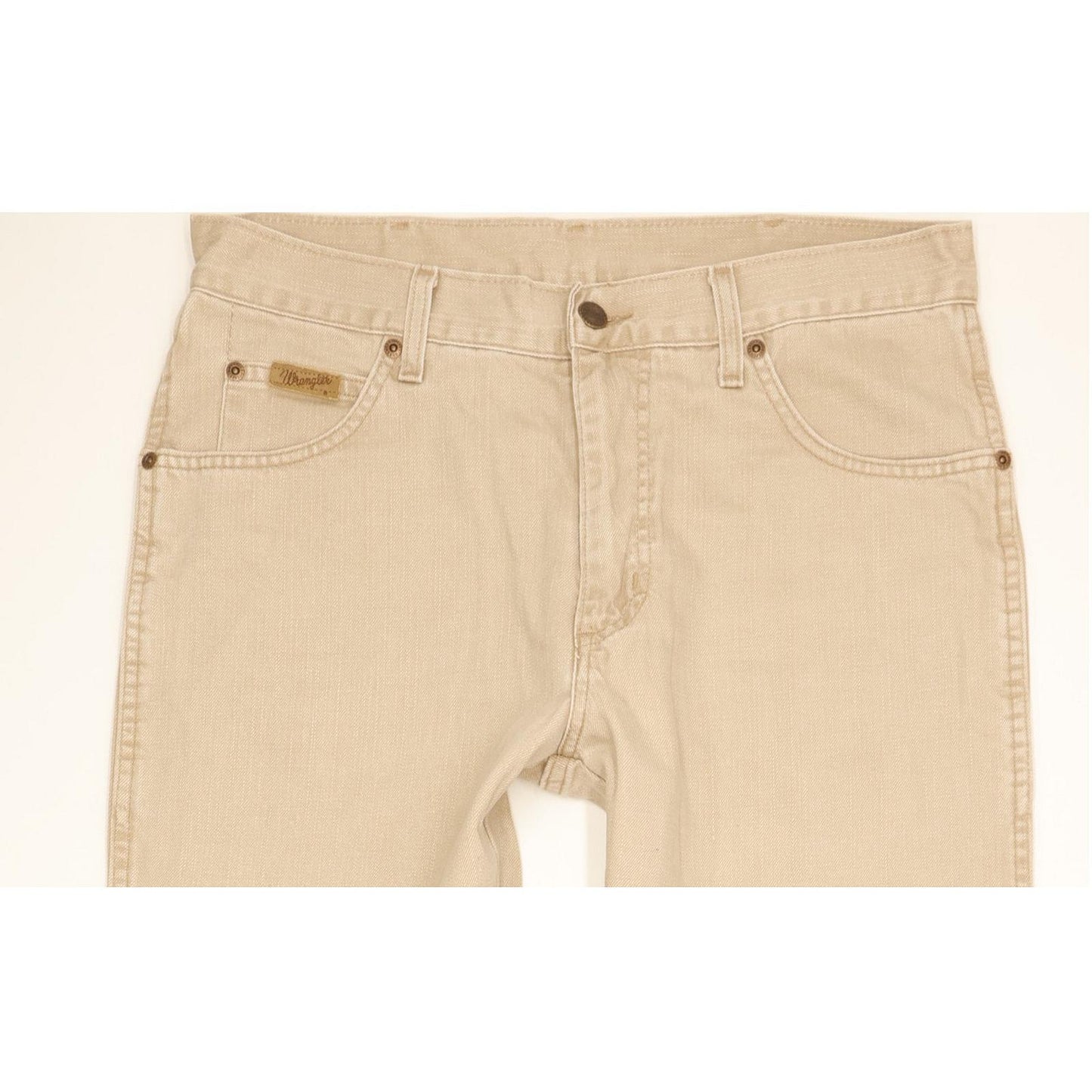 Wrangler Texas Men Beige Straight Regular Jeans W33 L34