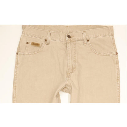 Wrangler Texas Men Beige Straight Regular Jeans W33 L34