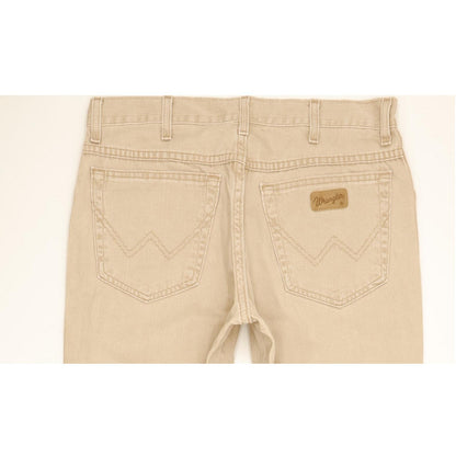 Wrangler Texas Men Beige Straight Regular Jeans W33 L34