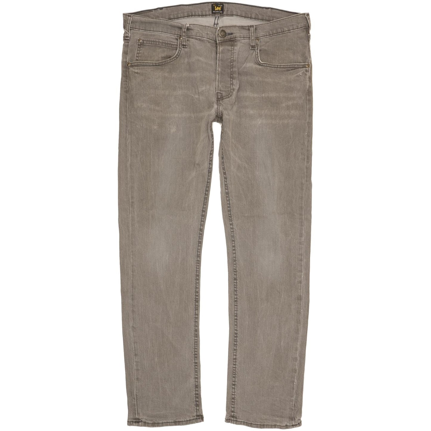 Lee Daren Men Grey Straight Regular Stretch Jeans W36 L32