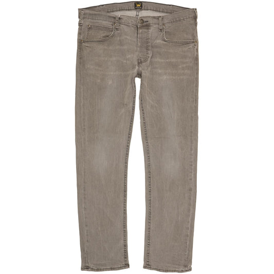 Lee Daren Men Grey Straight Regular Stretch Jeans W36 L32