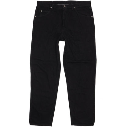 Wrangler Men Black Straight Regular Jeans W38 L32