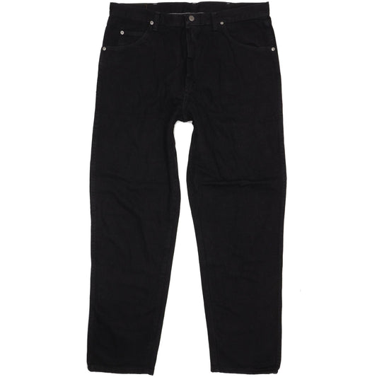 Wrangler Men Black Straight Regular Jeans W38 L32