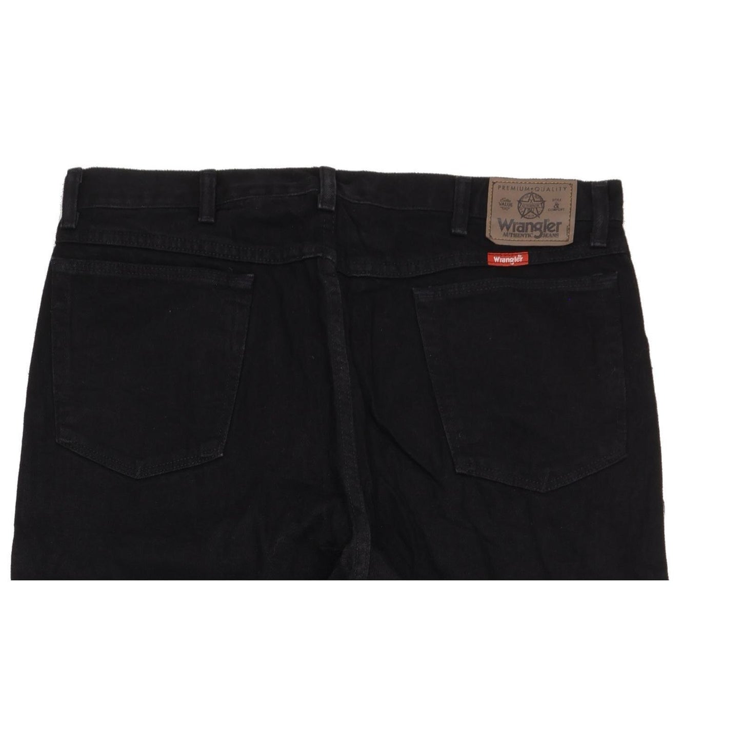 Wrangler Men Black Straight Regular Jeans W38 L32