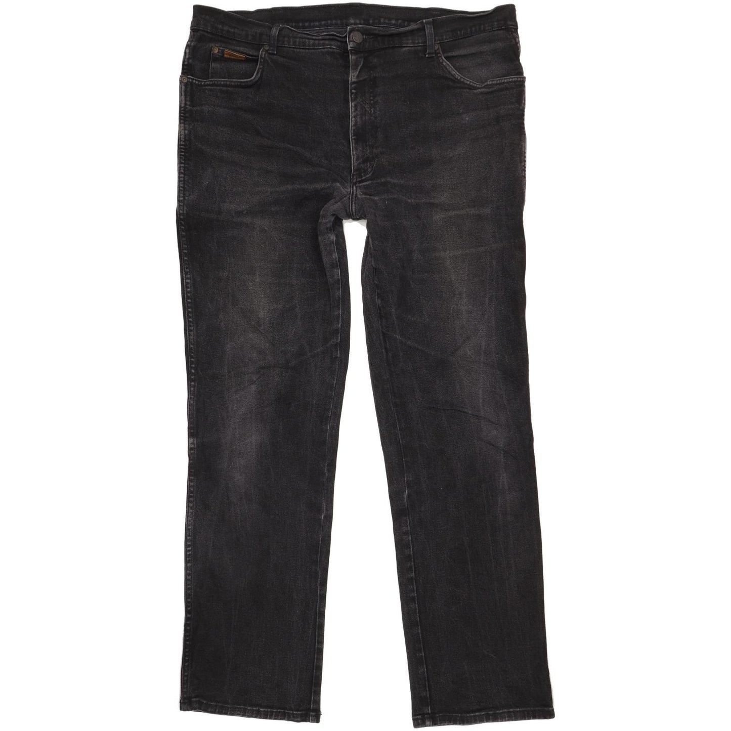 Wrangler Texas Men Black Straight Regular Stretch Jeans W40 L33