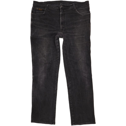 Wrangler Texas Men Black Straight Regular Stretch Jeans W40 L33