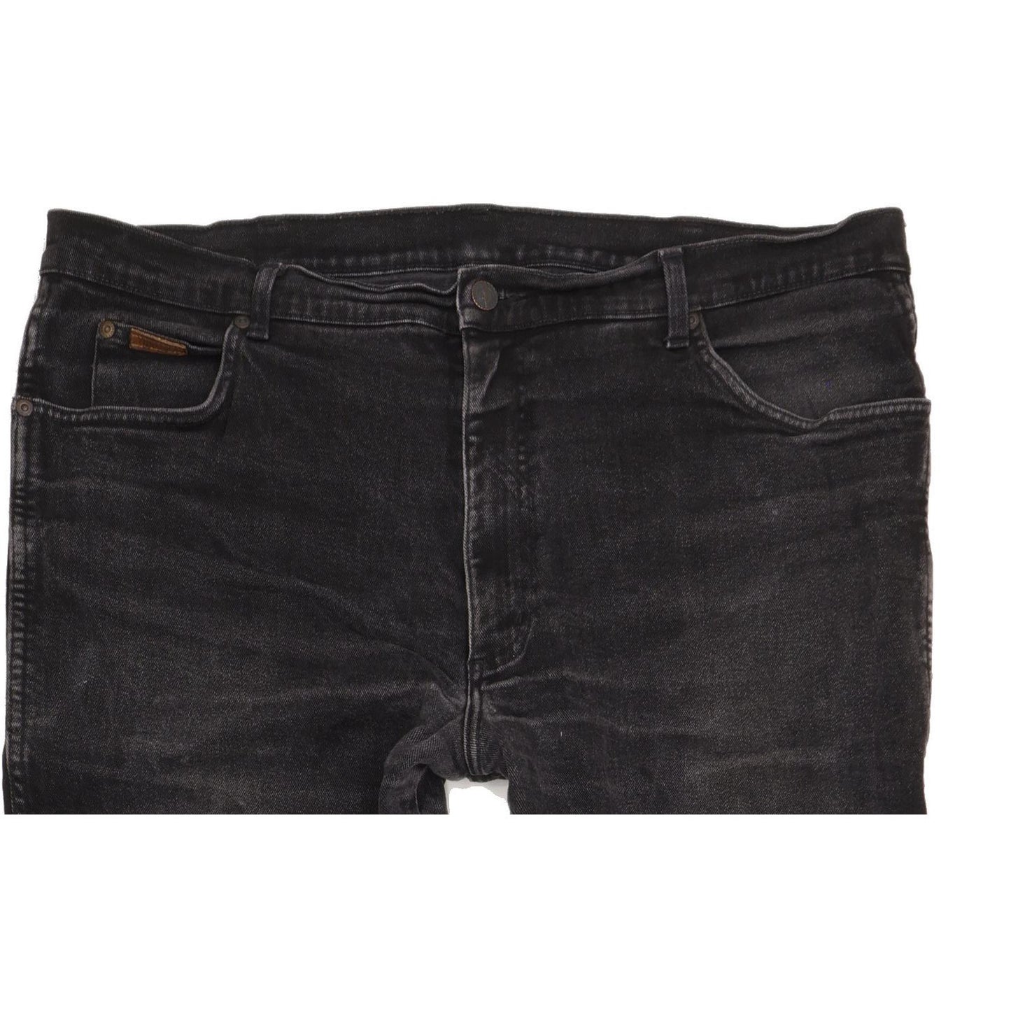 Wrangler Texas Men Black Straight Regular Stretch Jeans W40 L33